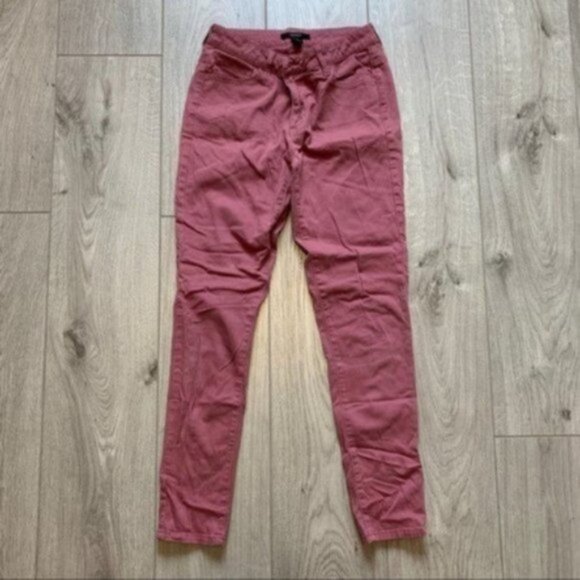 Forever 21 stretchable pants salmon pink  size 27 W - Picture 6 of 6